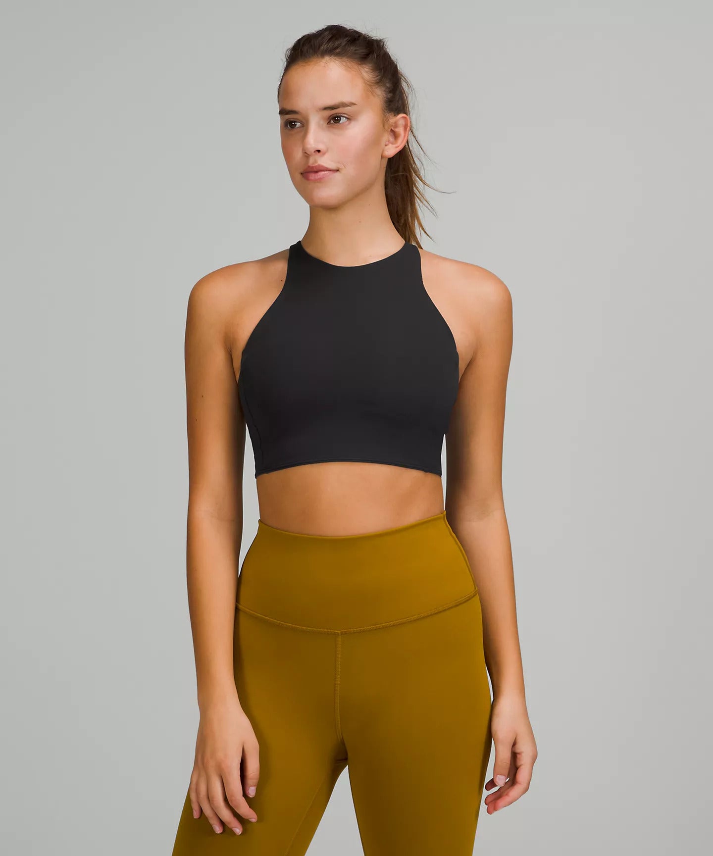 Lululemon Free To Be Serene Bra *Long Line - Dark Olive - lulu fanatics