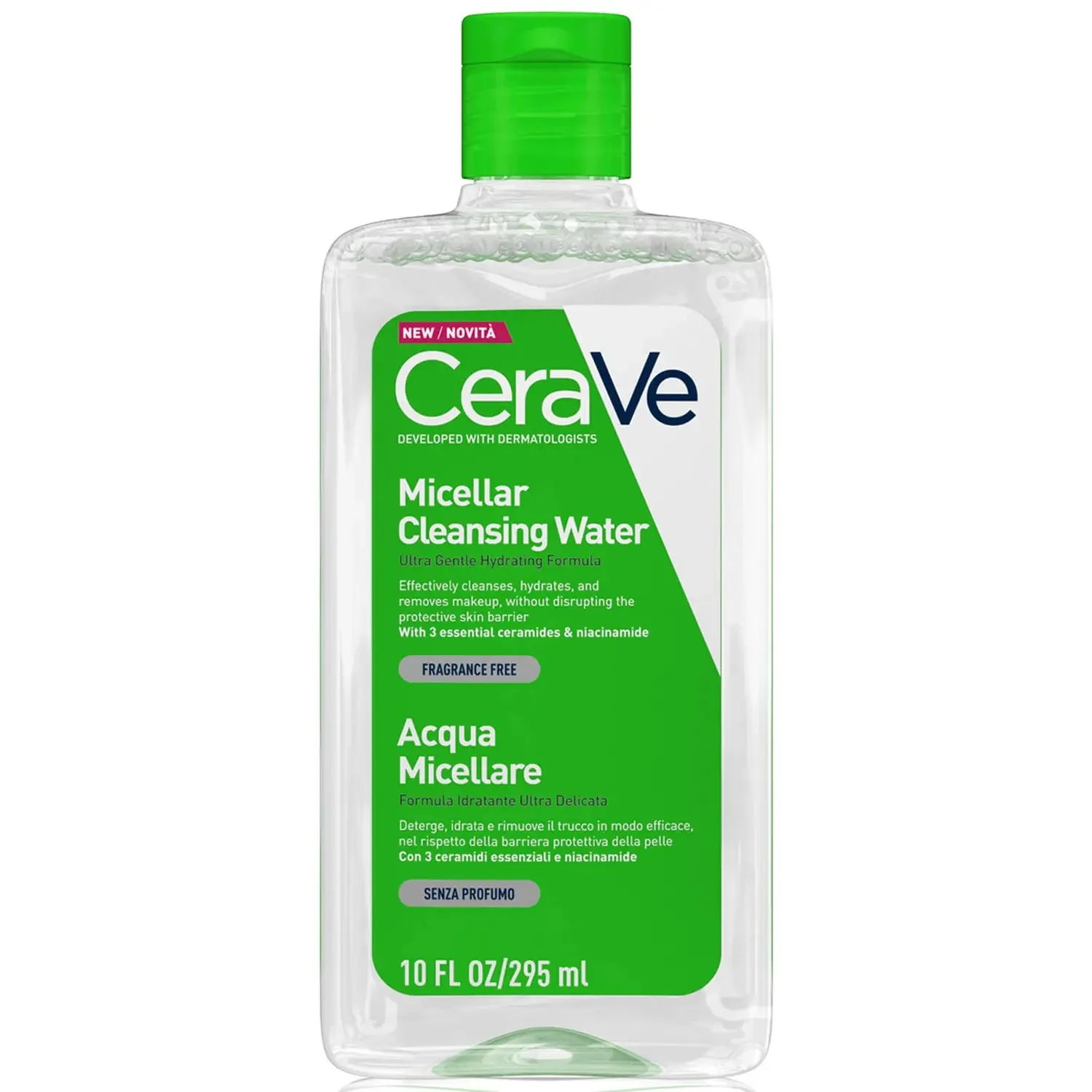 CeraVe + Micellar Cleansing Water with Niacinamide & Ceramides for All  Skin