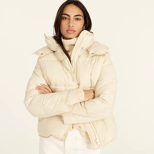 J.Crew + Flurry puffer jacket with PrimaLoft®