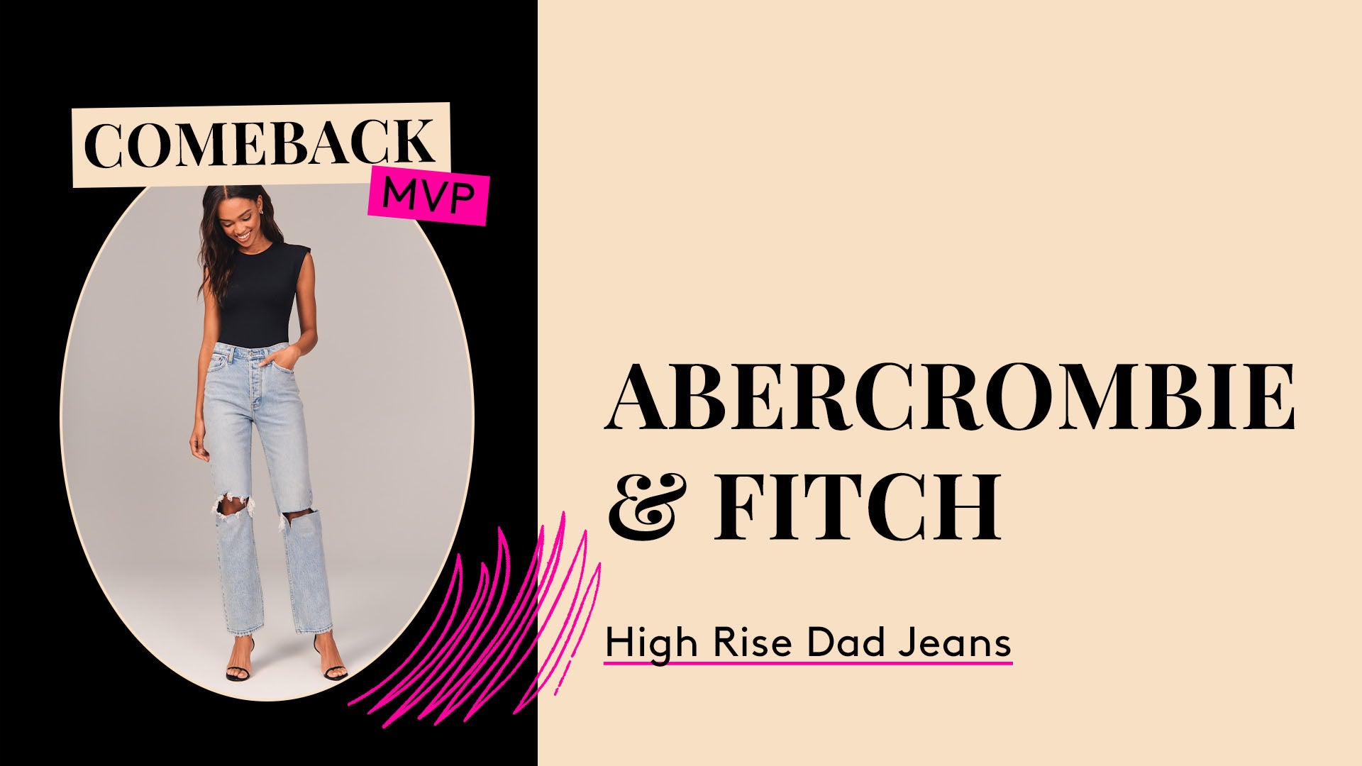 Comeback MVP. Abercrombie & Fitch High Rise Dad Jeans.