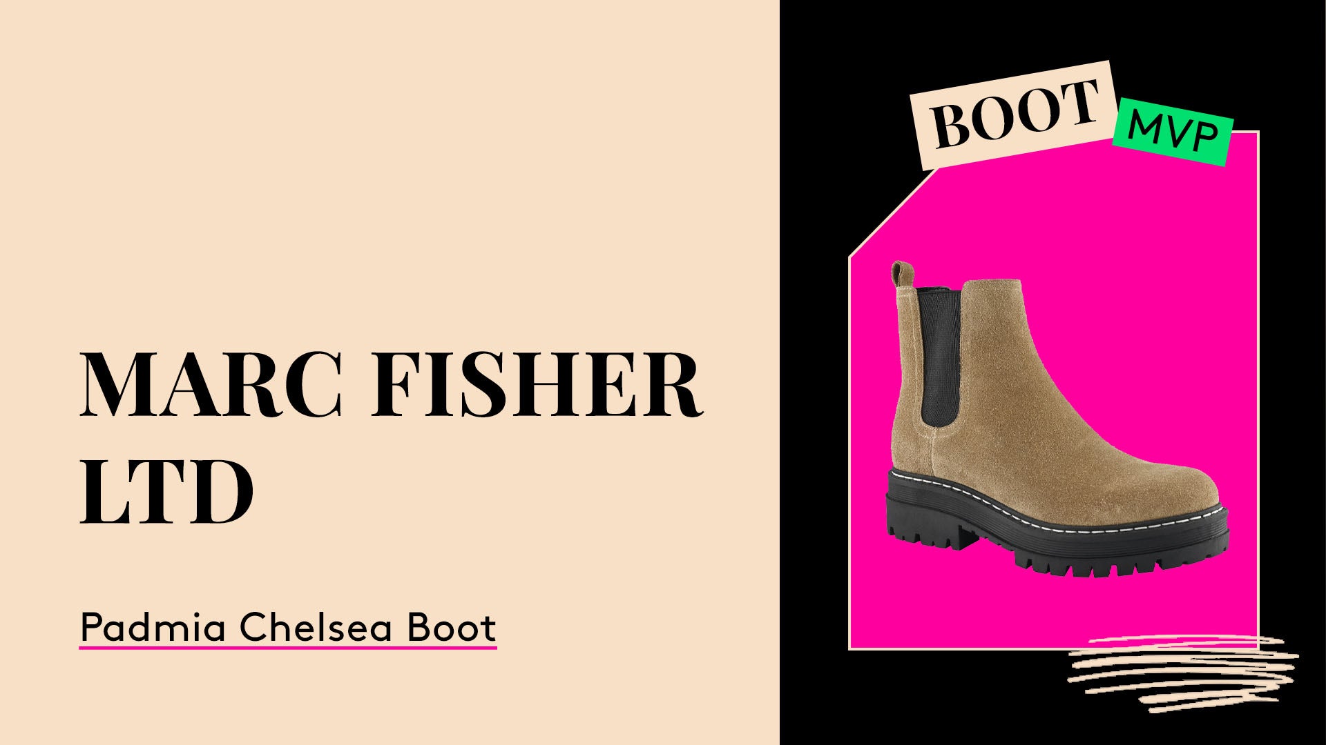 Boot MVP. Marc Fisher LTD Padmia Chelsea Boot.