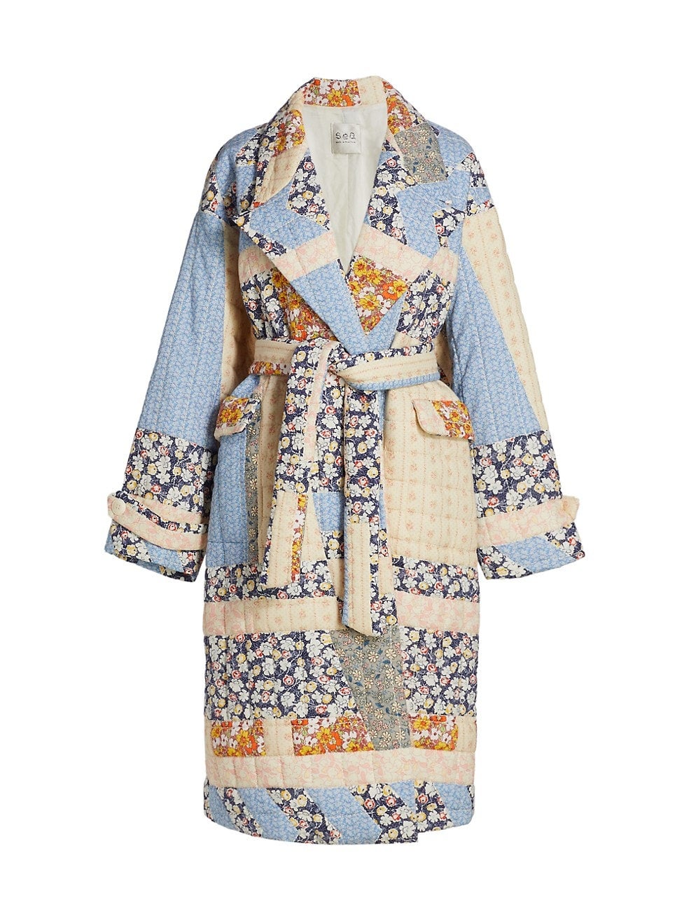 Sea + Sydney Patchwork Quilted Coat