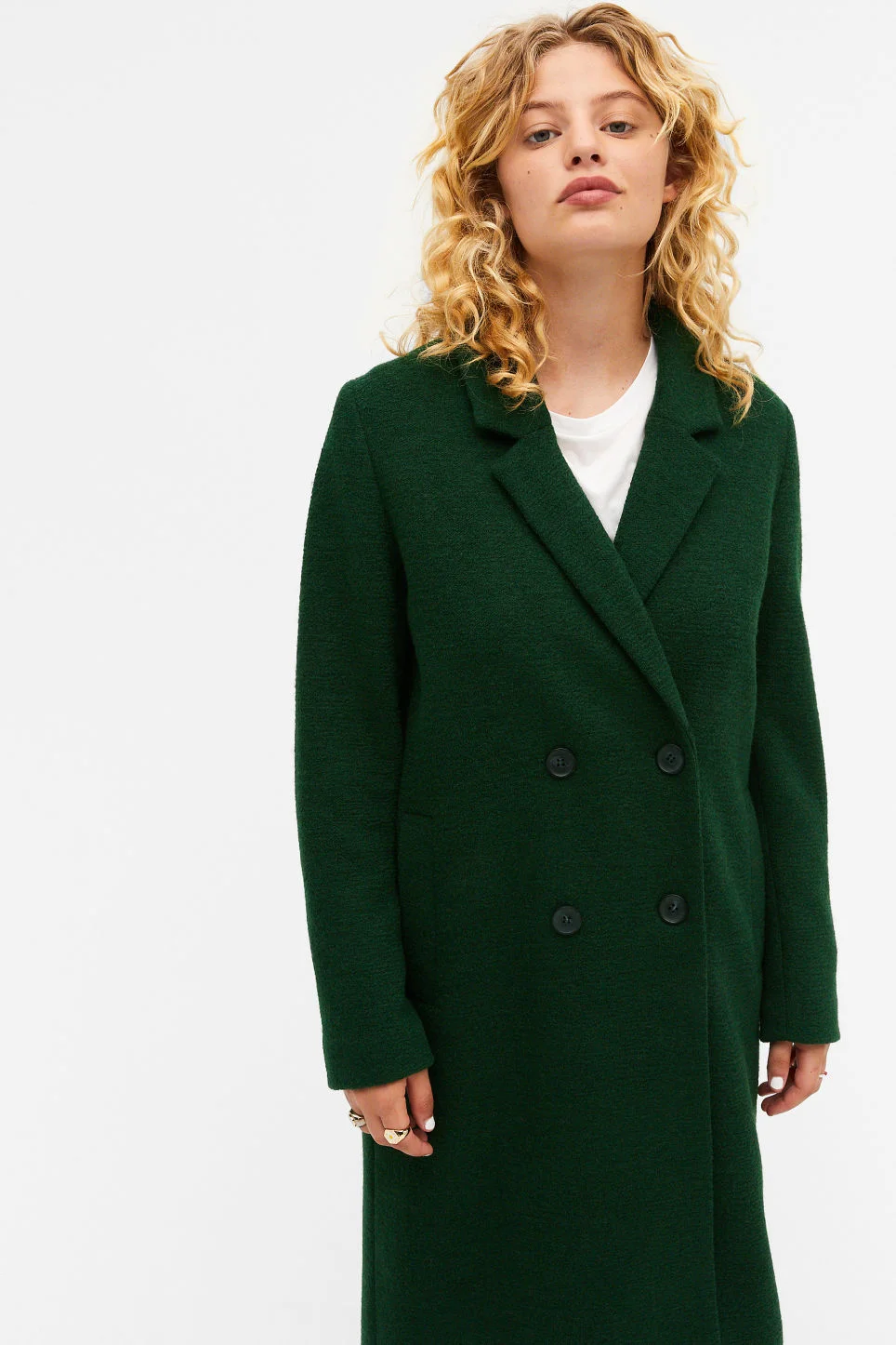 Classic double hot sale breasted coat