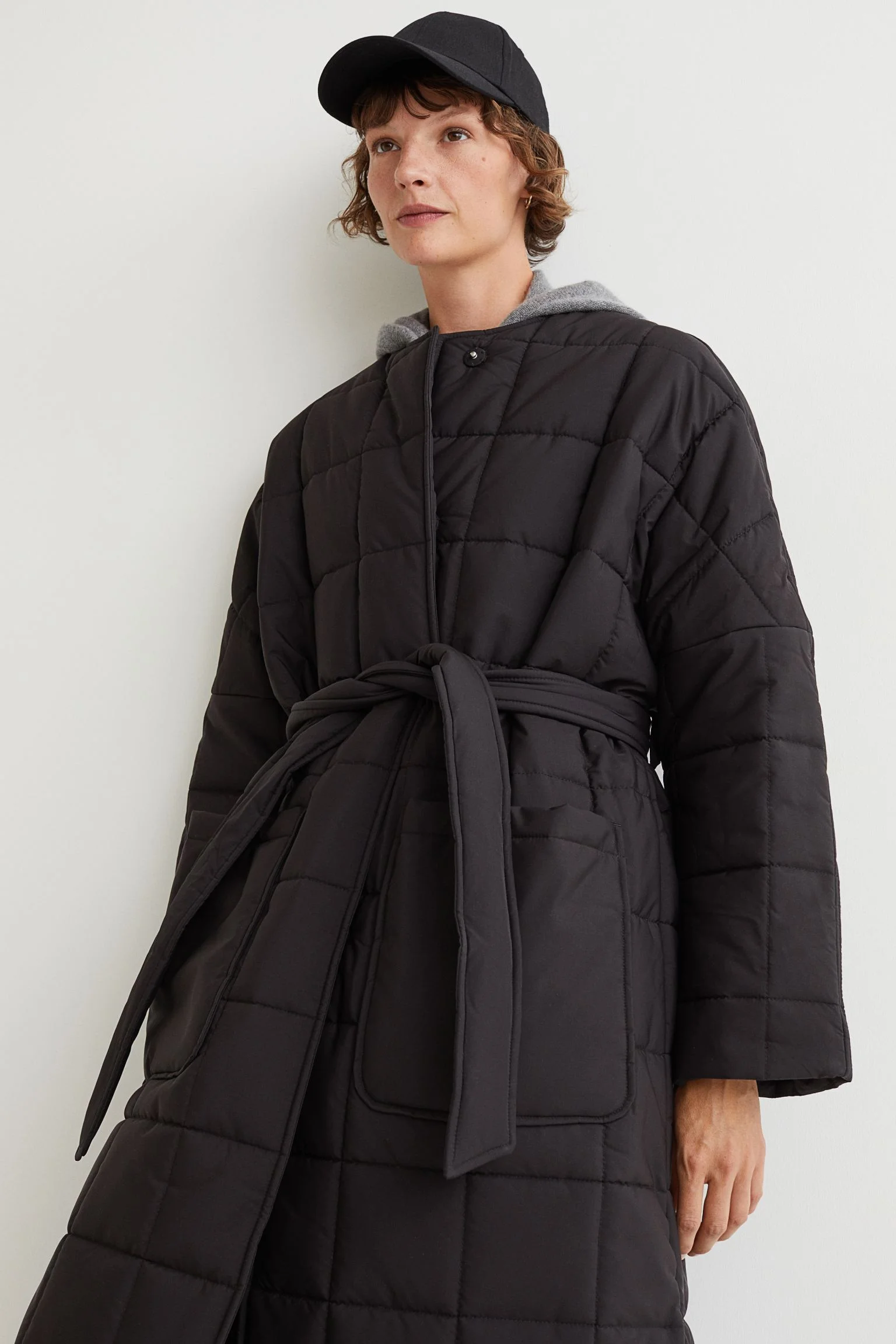 H&m padded coat shop