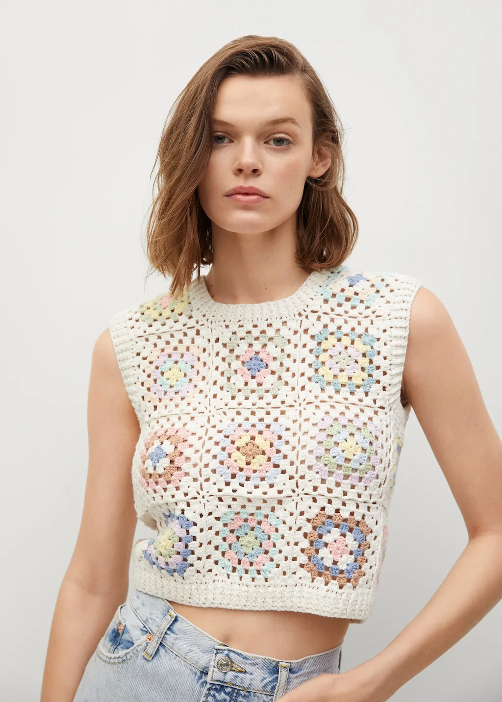 Mango crochet deals top