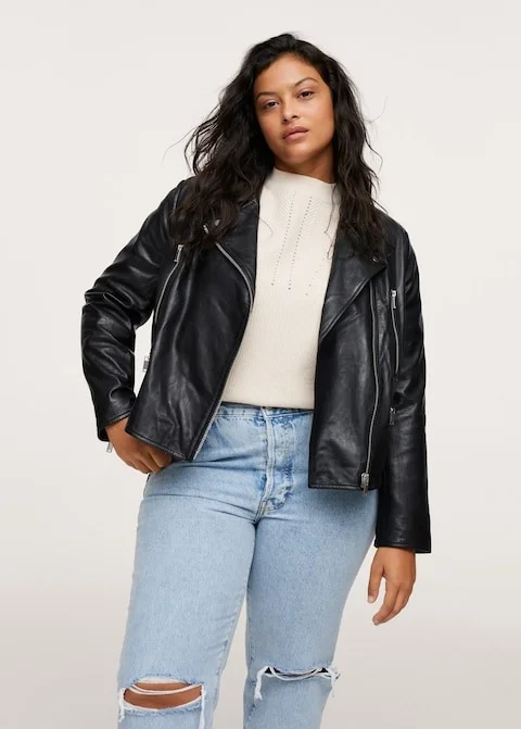 Mango 2025 biker jacket