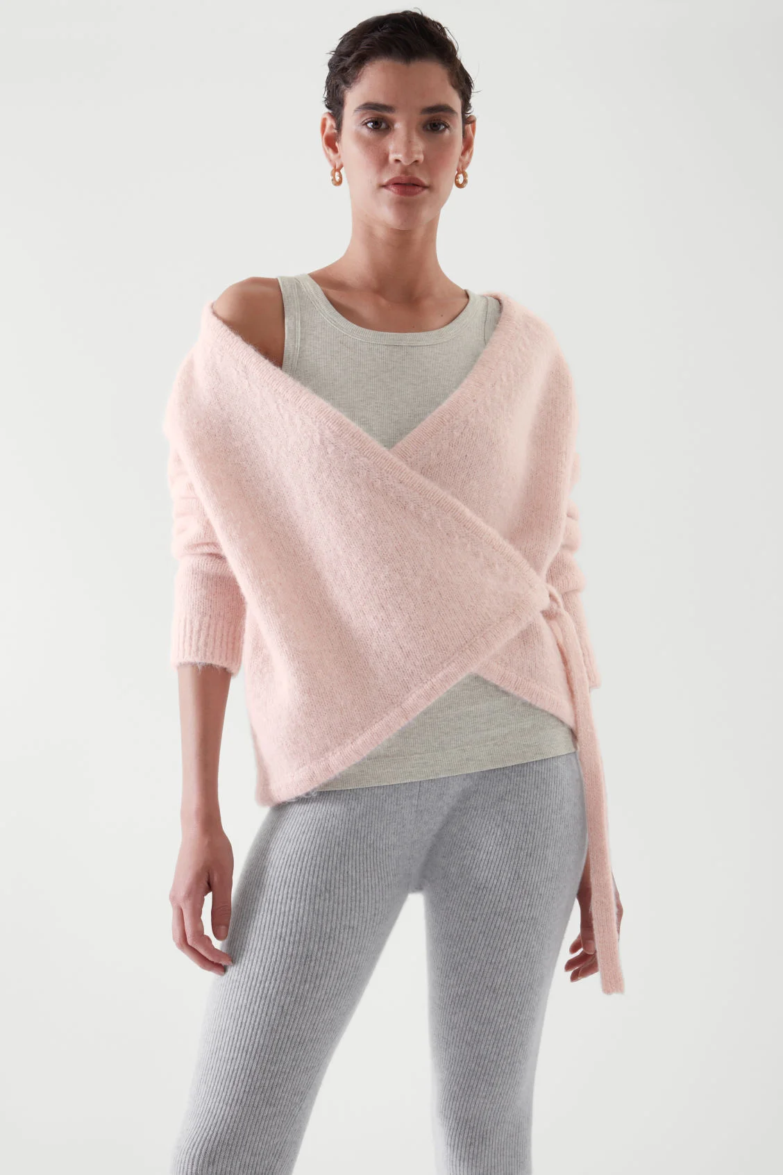 Cos wrap over cardigan deals