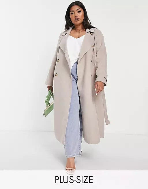 plus size ankle length winter coat