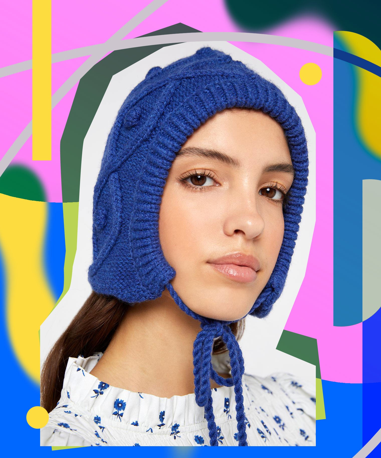 Knitted Winter Bonnet Is 2022's Big Fashion Trend