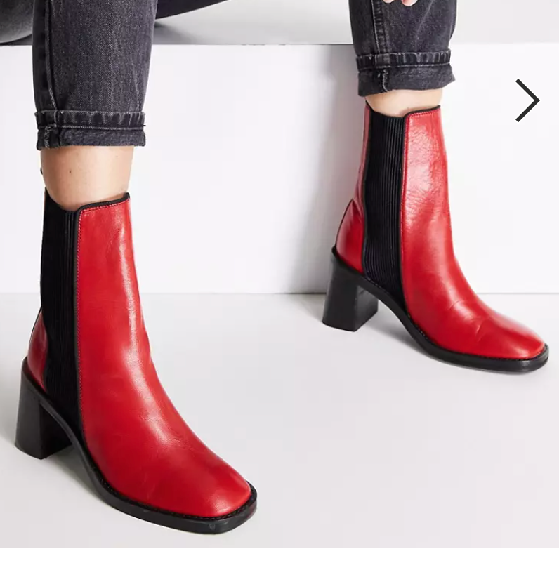 Red booties hotsell wide width
