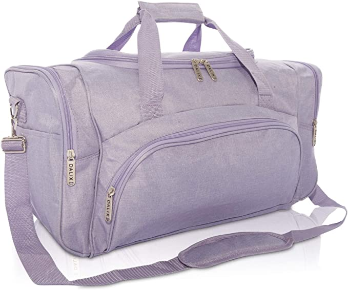 New 17 Womens Girls Purple Duffel Bag Gym Travel 