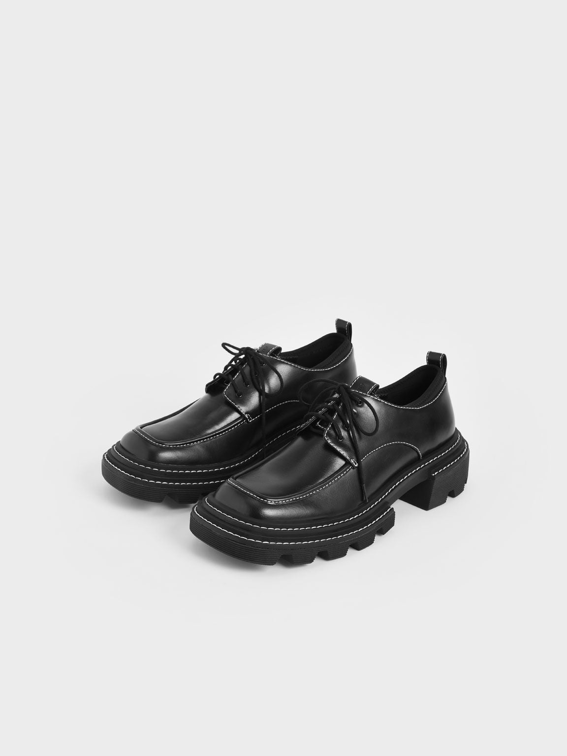 Charles & Keith + Chunky Brogues – Black