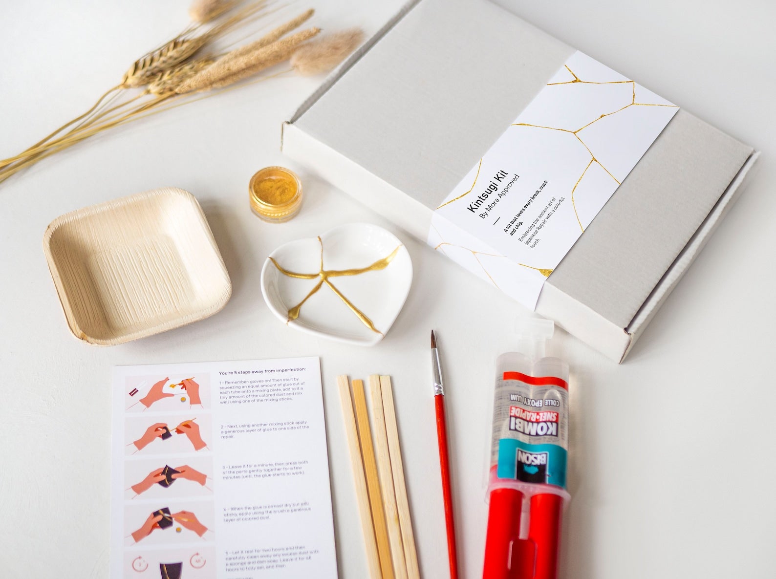 MoraApproved + Kintsugi Repair Kit with Ceramic Heart