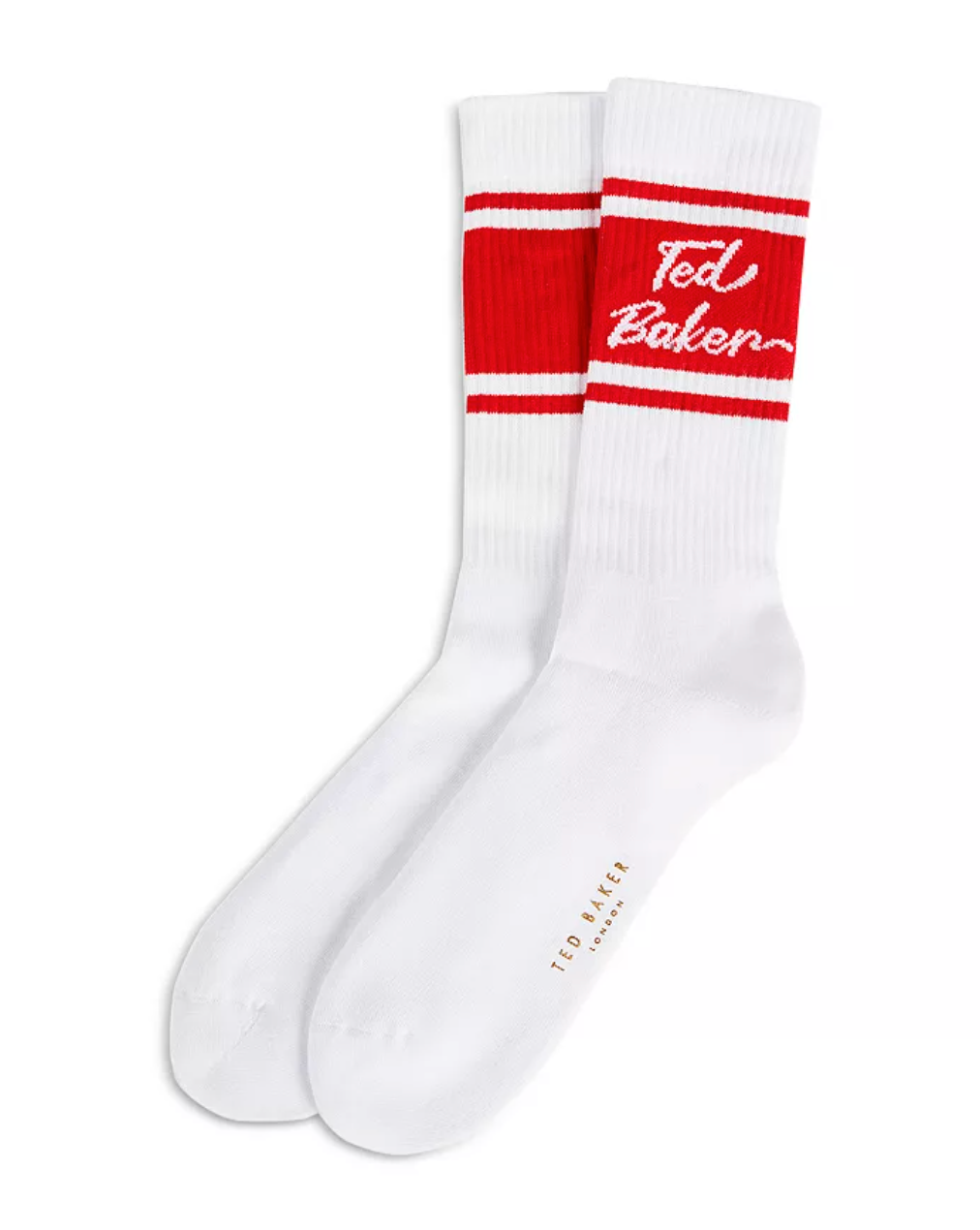 Ted Baker + Branded Ringer Socks