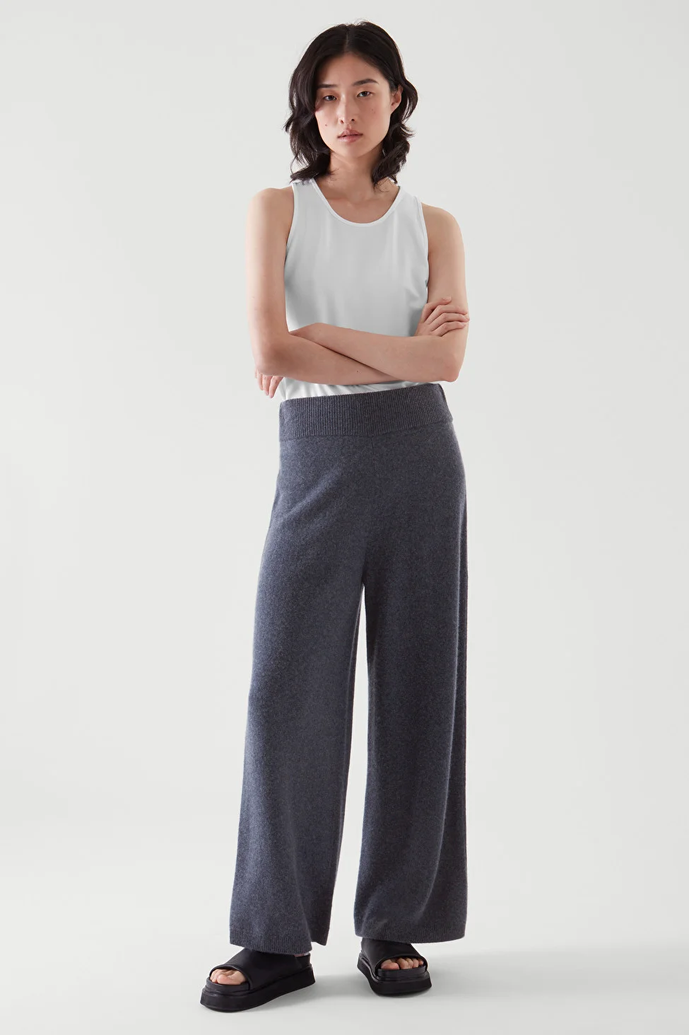 Straight-Leg Cashmere Trousers