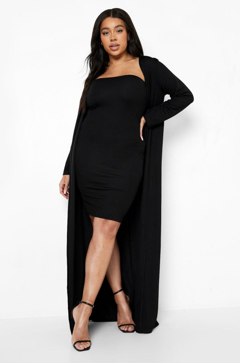 Plus size top bandeau dress