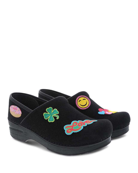 Dansko clogs cow discount print