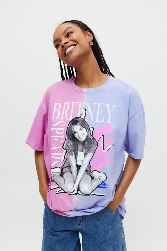 Urban Outfitters Britney Spears Splice Overdyed T shirt Dress