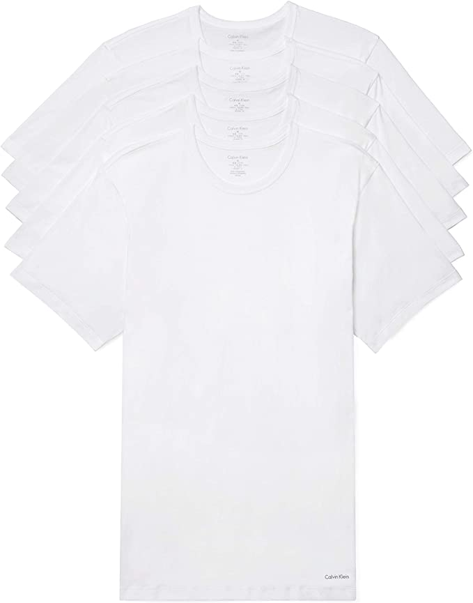 Calvin Klein + Men’s Cotton Classics Slim Fit Crew Neck T-Shirts