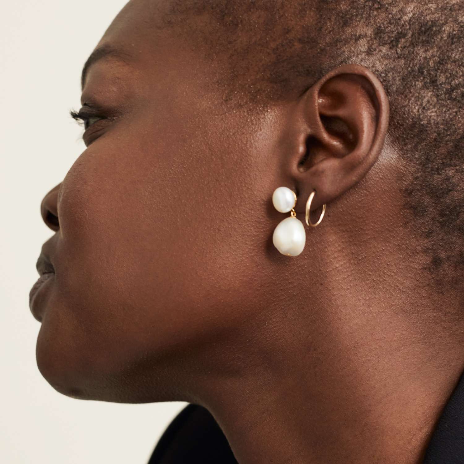 【オシャレ】MEJURI メジュリ Bold Pearl Drop Earrings ピアス Mejuri + Bold Pearl Drop Earrings