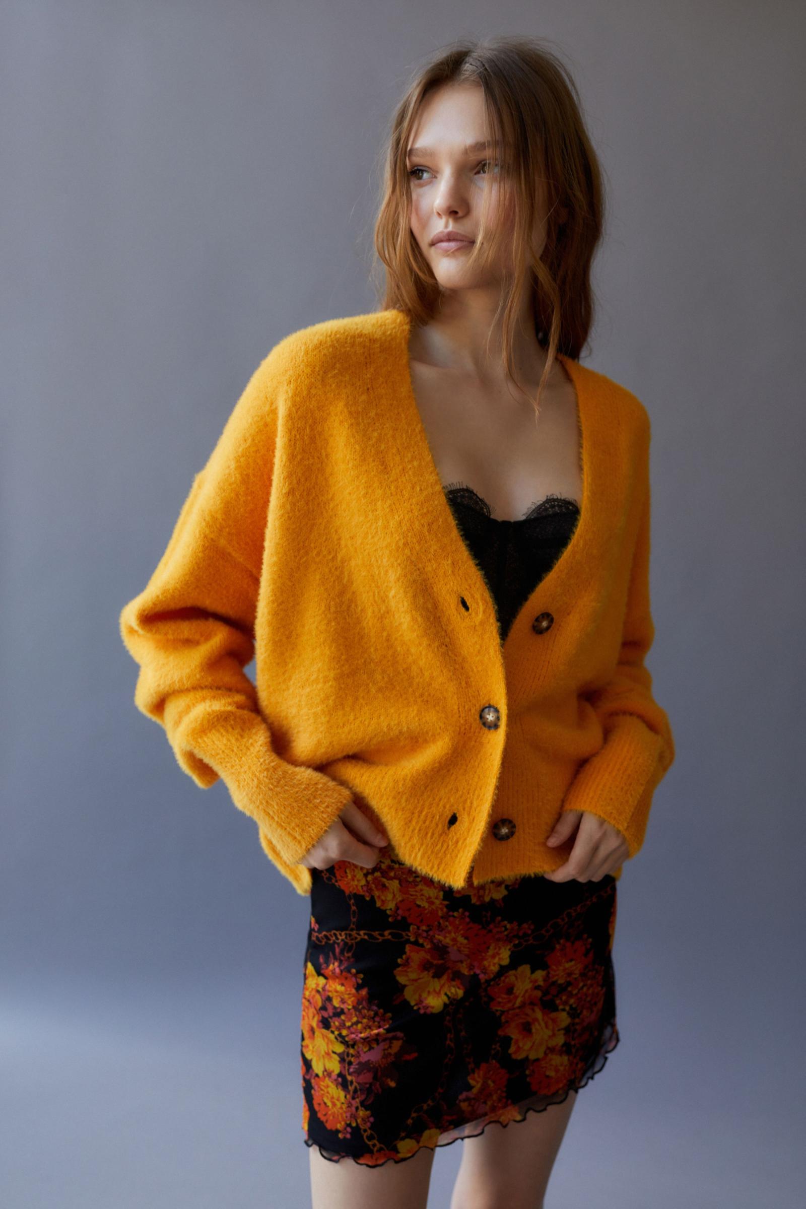 Urban outfitters yellow clearance cardigan