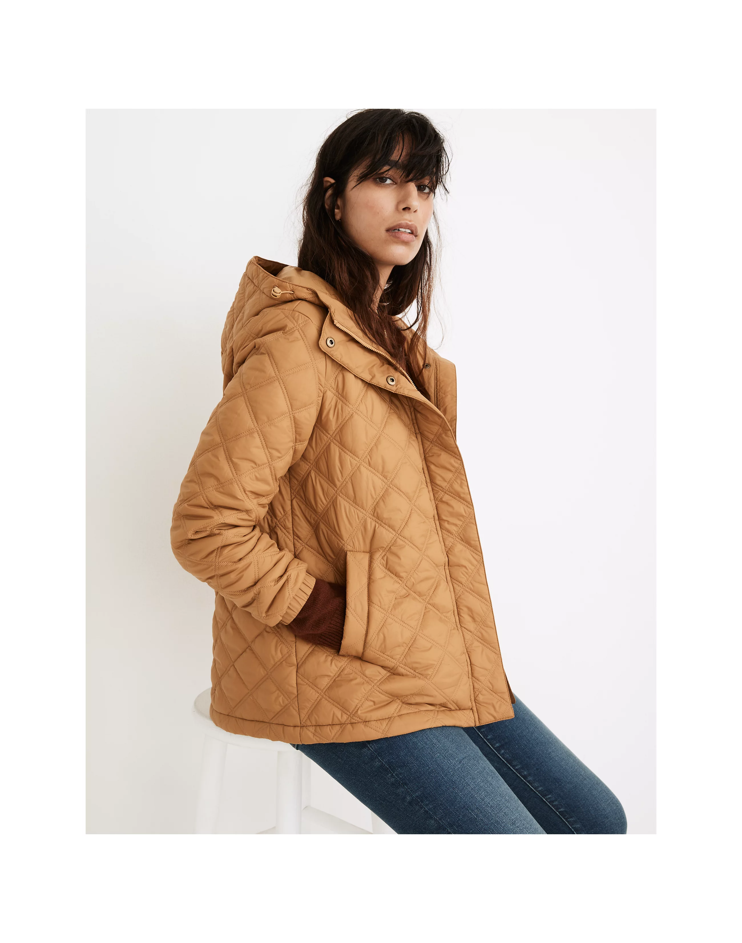 Madewell top packable jacket