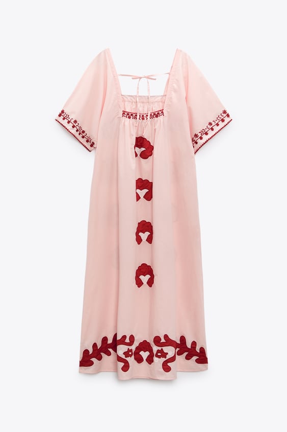 Zara + LIMITED EDITION EMBROIDERED DRESS