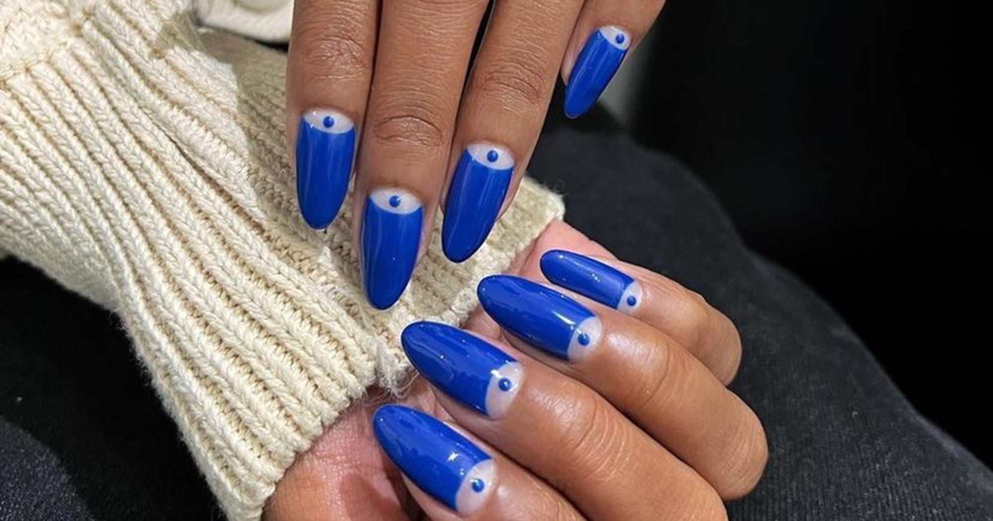 Cobalt Blue Solid Nail Polish Strips