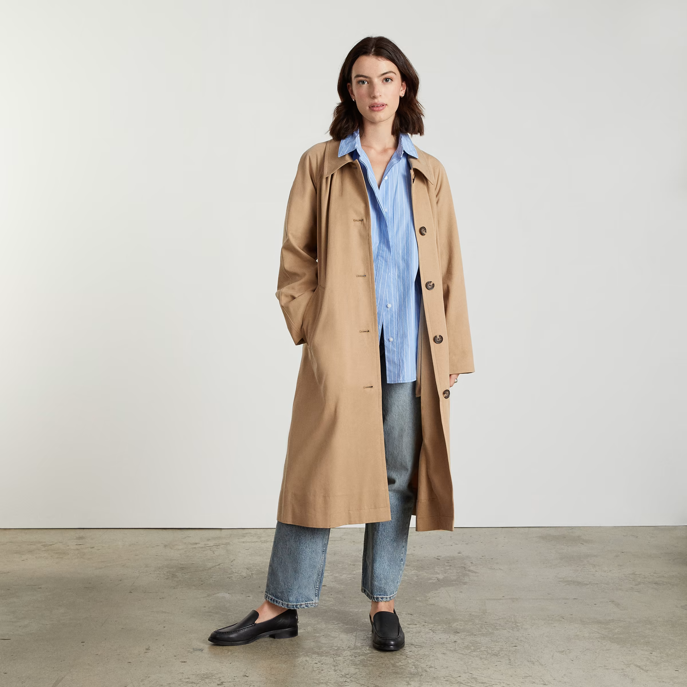 Drapey trench sales