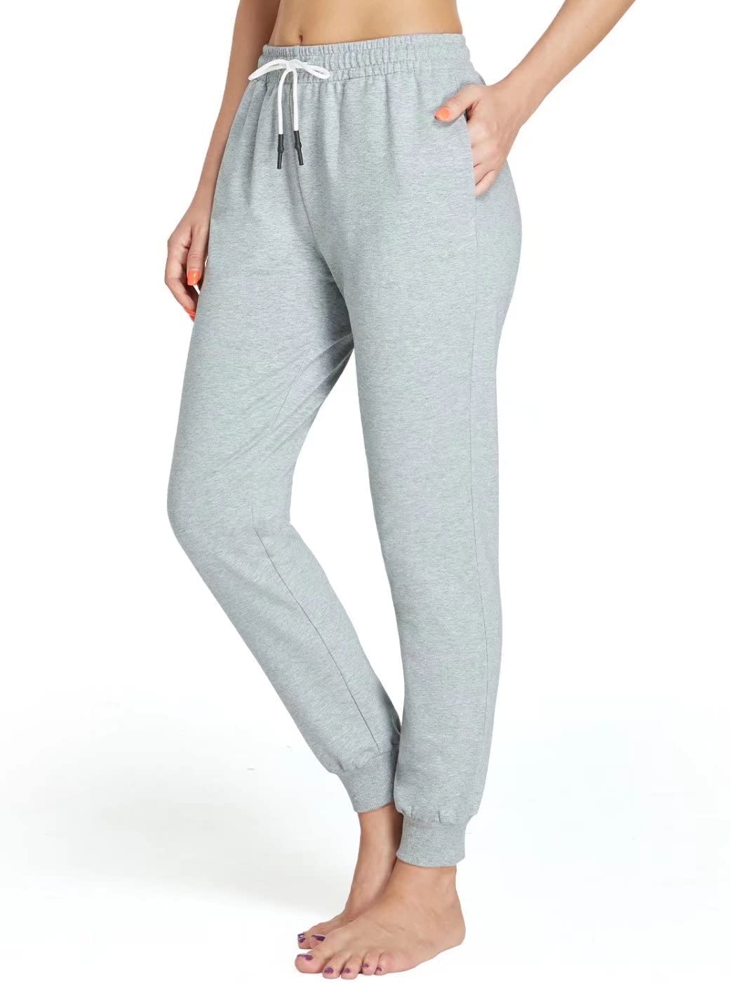 Mens Sweatpants Elastic Closed Bottoms Athletic Yoga Pants Drawstring Gym Joggers Lounge Sweats Sleep Pajamas with Pockets 