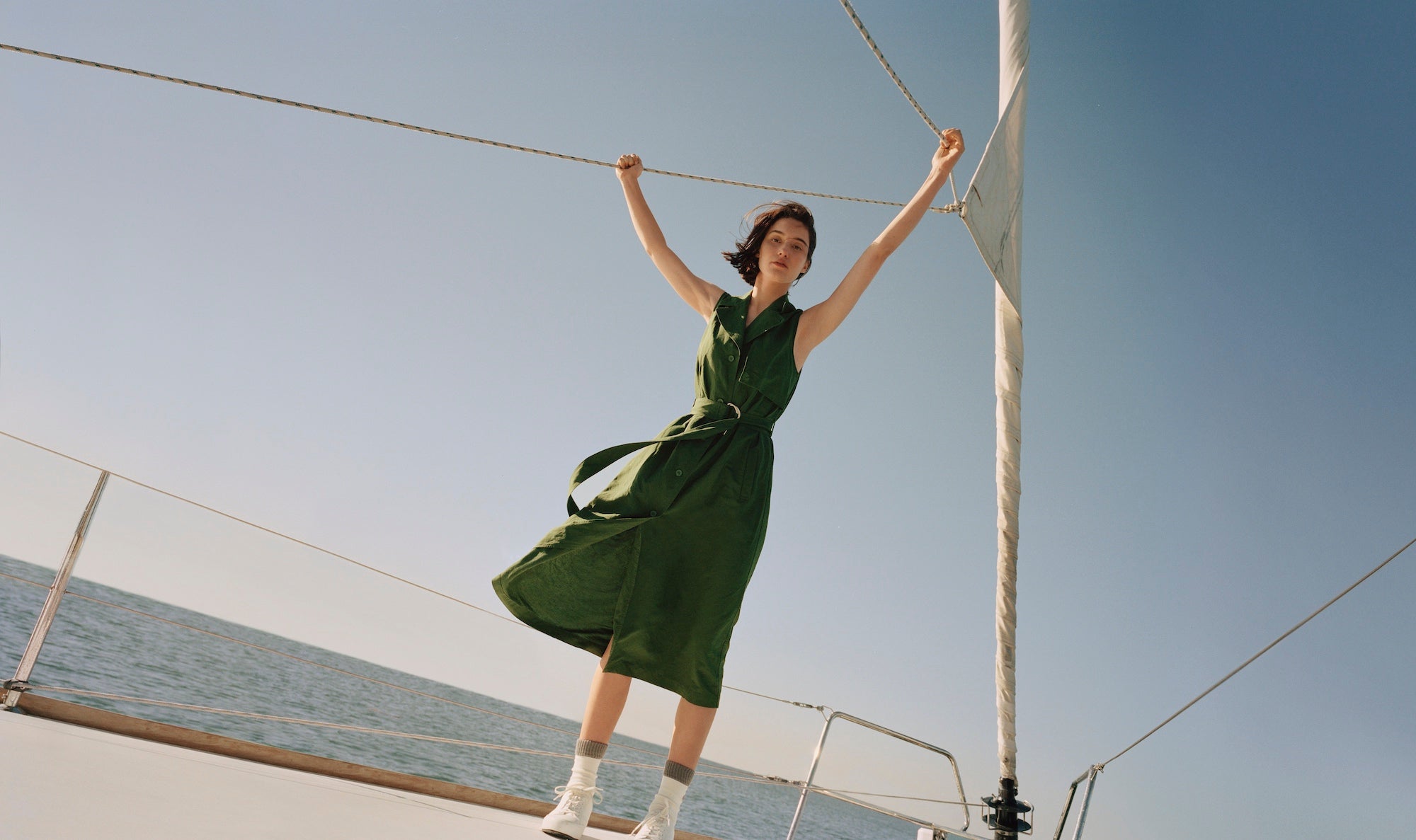 【送料&関税込】J.W. Anderson Hybrid Shirt Dress JW Anderson Knot Front Hybrid Shirt Dress | Shopbop