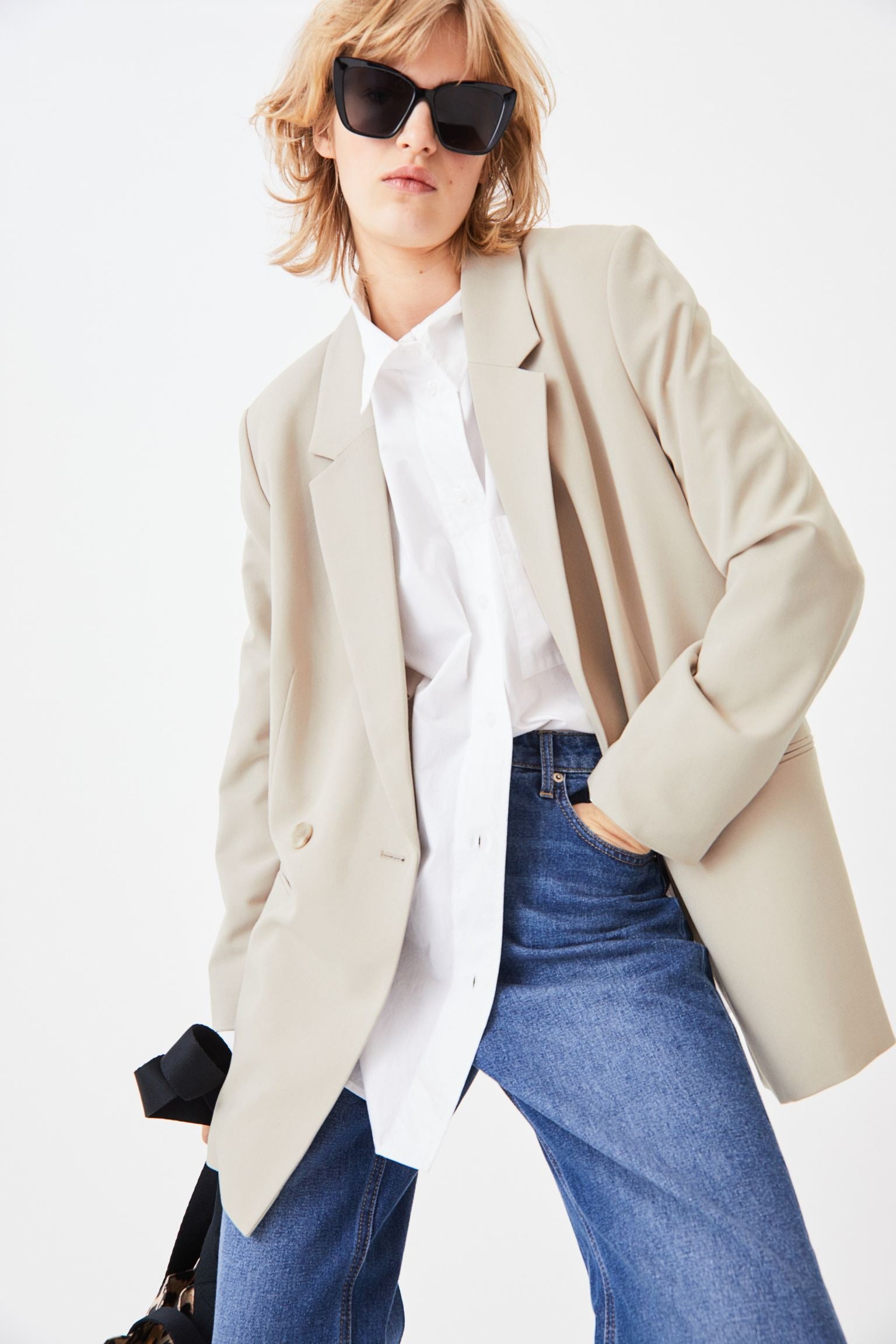 H&M + Doublebreasted jacket