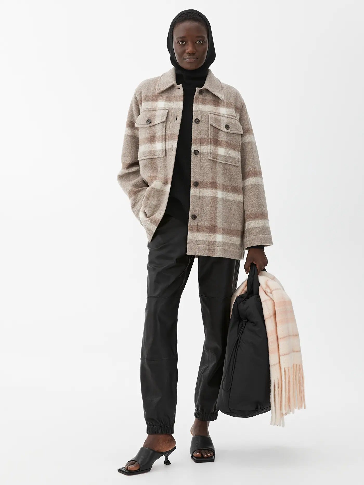 Arket + Wool Blend Overshirt