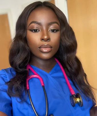 A portrait of medical student Korrine Sky