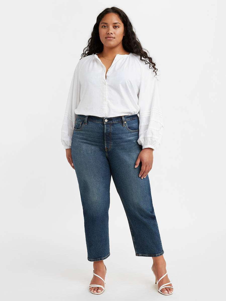 Levi’s + 501® Original Cropped Plus-Size Jeans