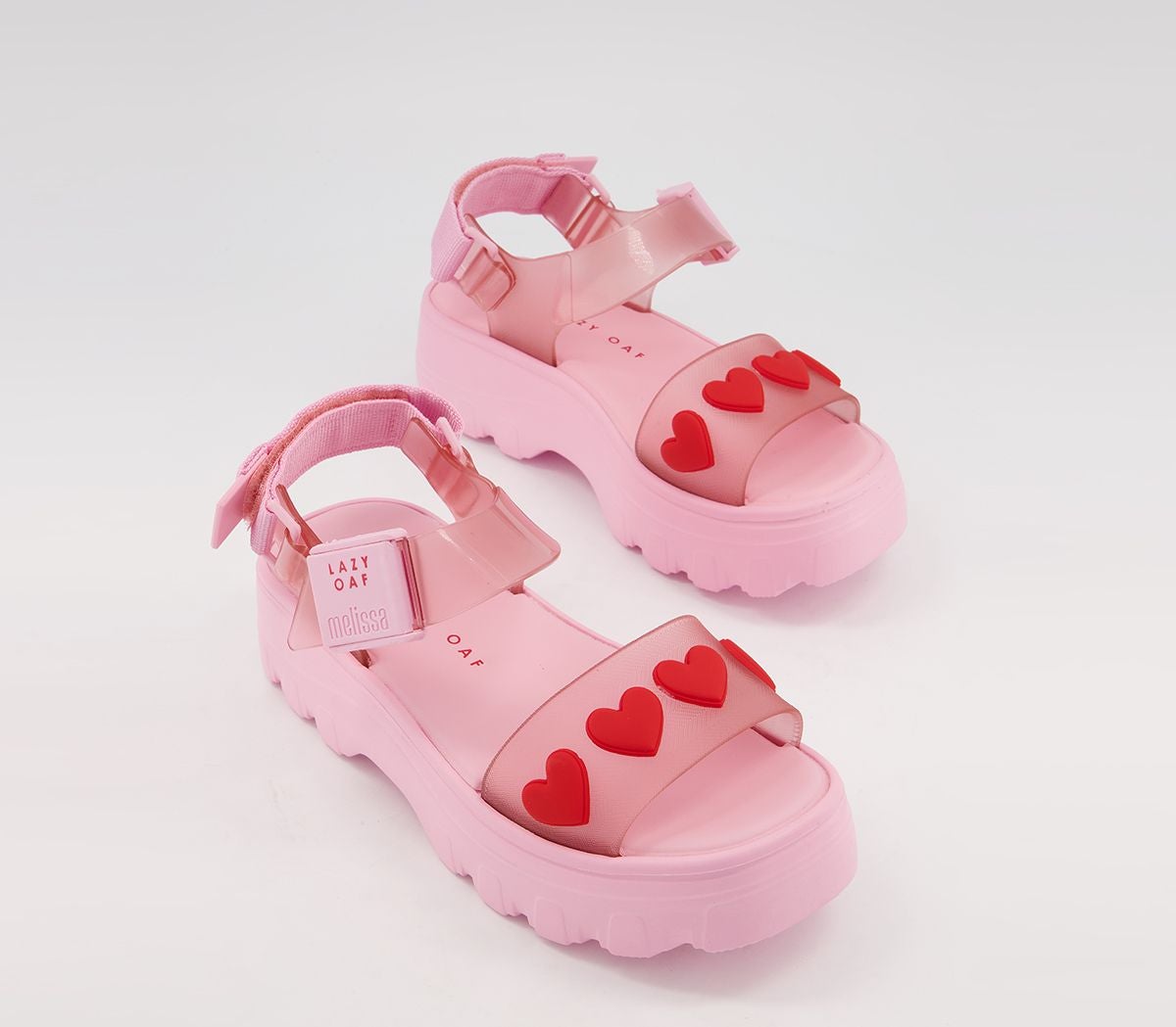 Melissa Melissa X Lazy Oaf + Kick Off Heart Sandals, Pink