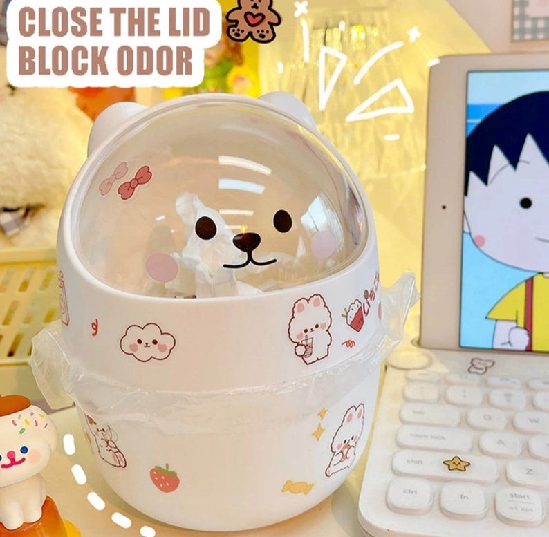 CraftingSuppliesMY + Funny Cute Bear Desktop Organizer