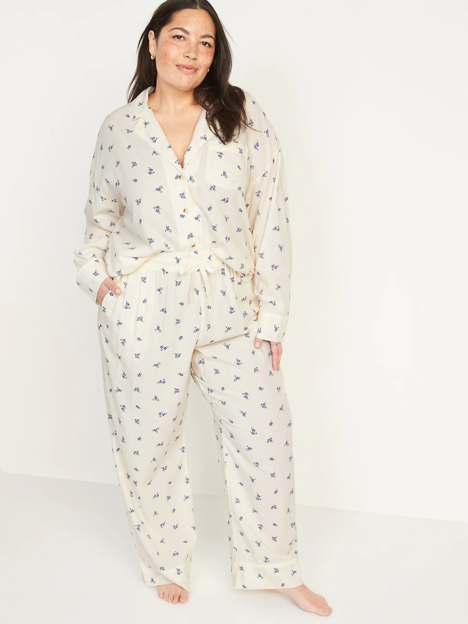 Old Navy Matching Printed Pajama Set For Women 