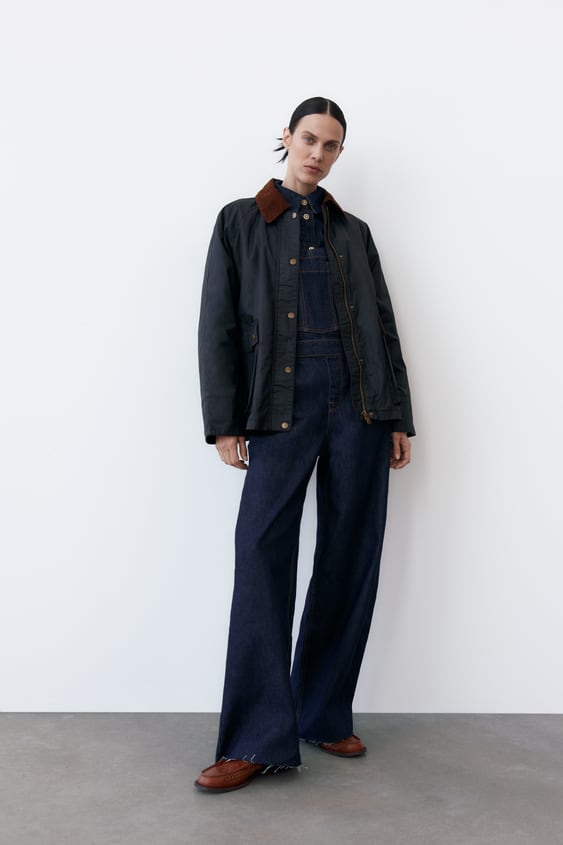 Zara wax jacket shop