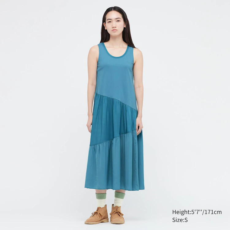 Zara + Tiered Denim Dress