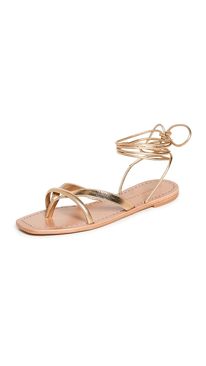 Loeffler Randall + Thong Wrap Sandals