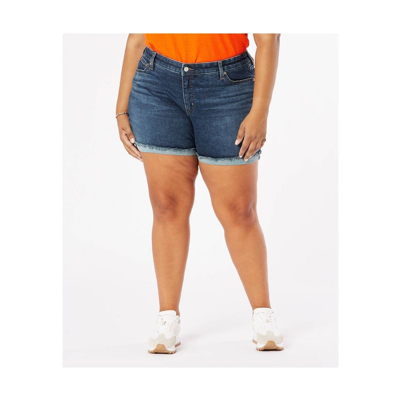 dENiZEN + Plus Size MidRise 5″ Jean Shorts