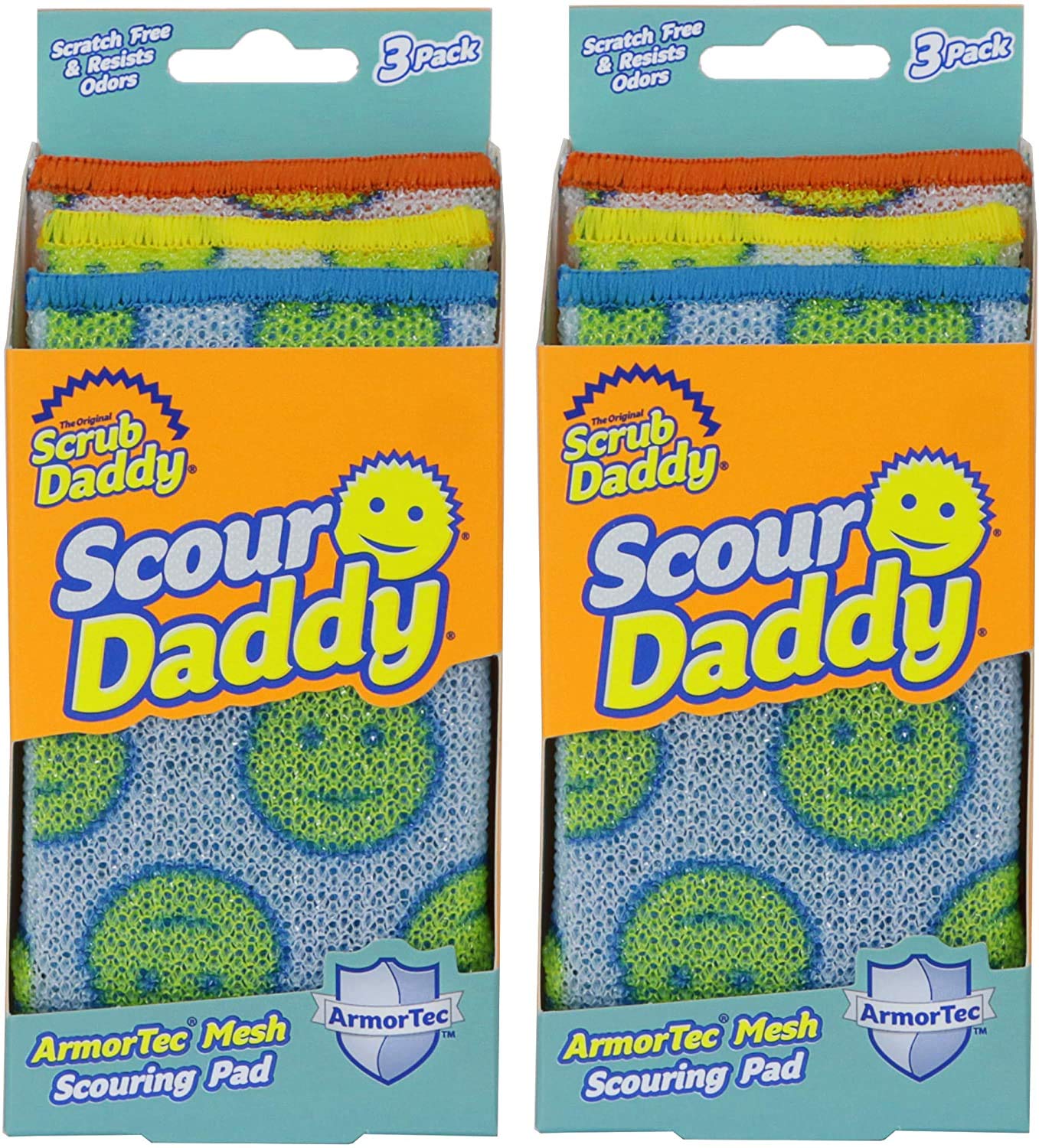 Scrub Daddy + Scour Daddy Scouring Pad (Pack of 6)