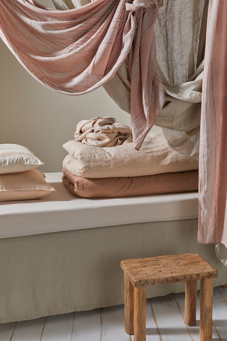 H&M + Linen Duvet Cover Set