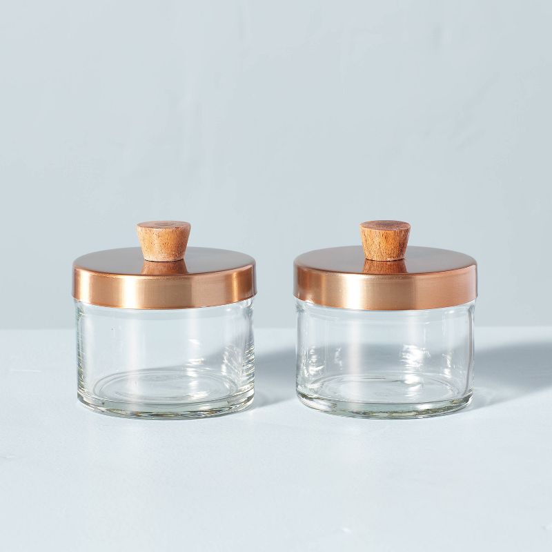 Hearth & Hand with Magnolia + Glass Condiment Jar Set of 2