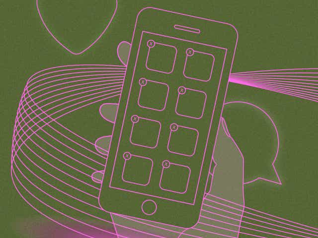 Illustration of a phone's icons.