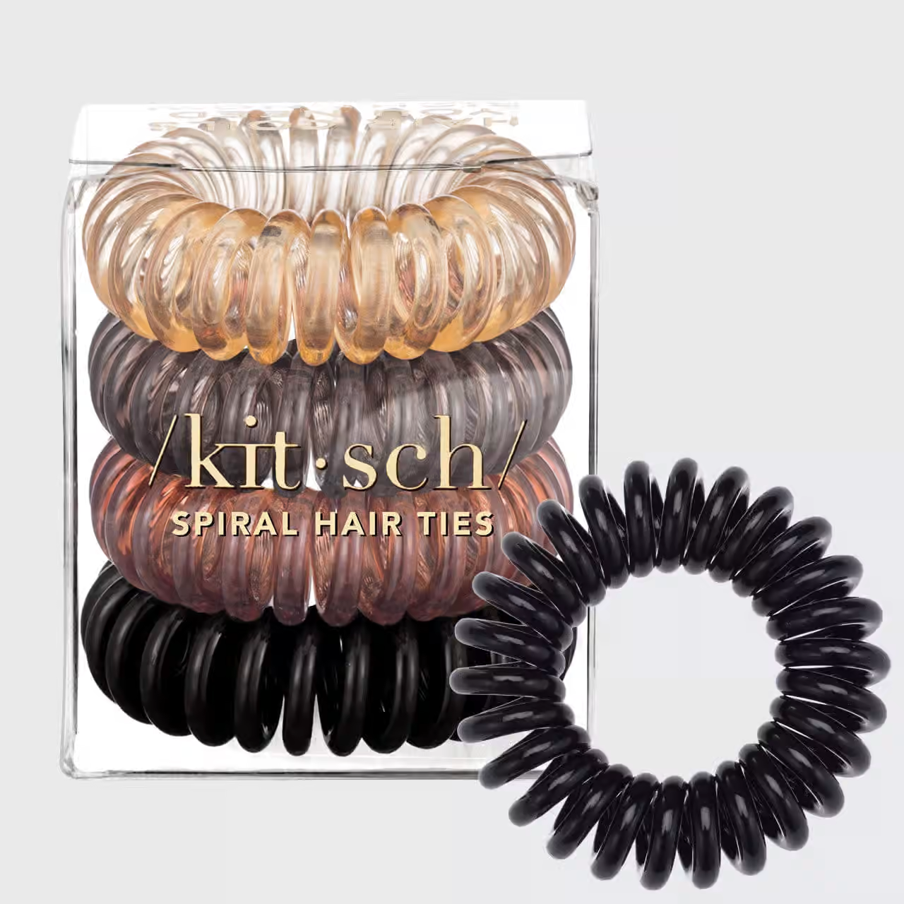 Kitsch Spiral Hair Ties 4 Pack kitsch-spiral-hair-ties-4-pack