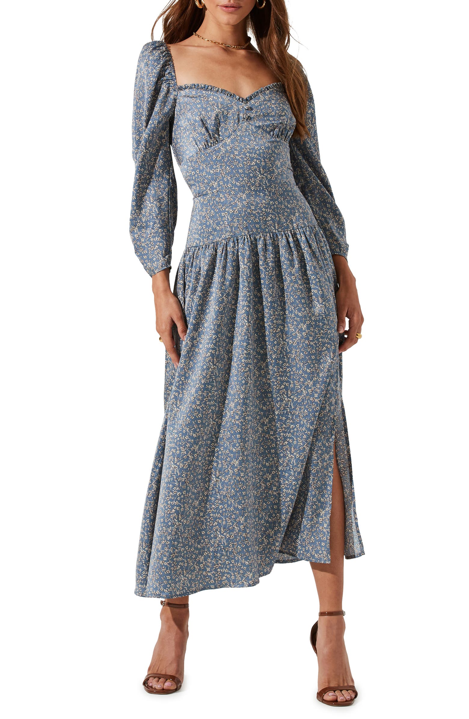 ASTR The Label + Puff Sleeve Dress