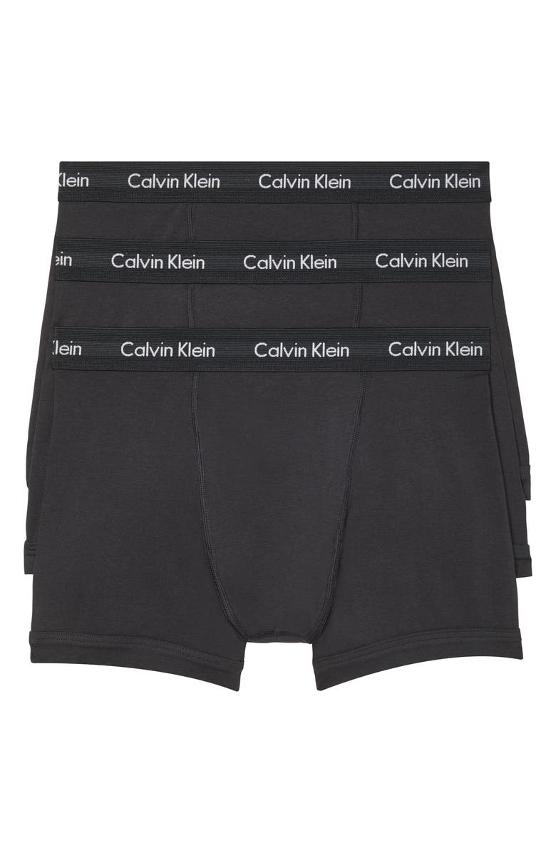 Calvin Klein + 3-Pack Moisture Wicking Stretch Cotton Boxer Briefs