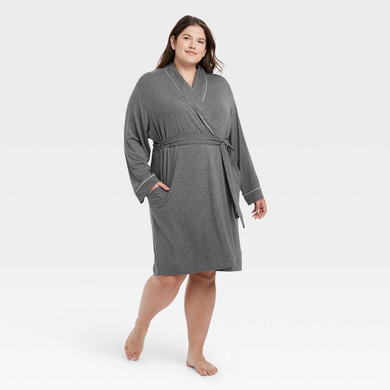 womens plush robe plus size